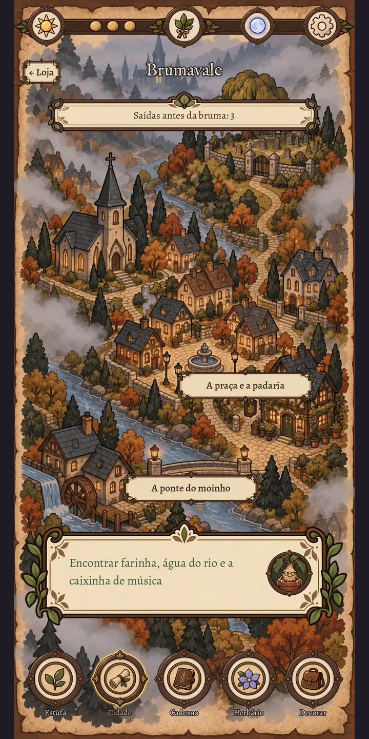 O Herbário dos Esquecidos, captura de tela 2